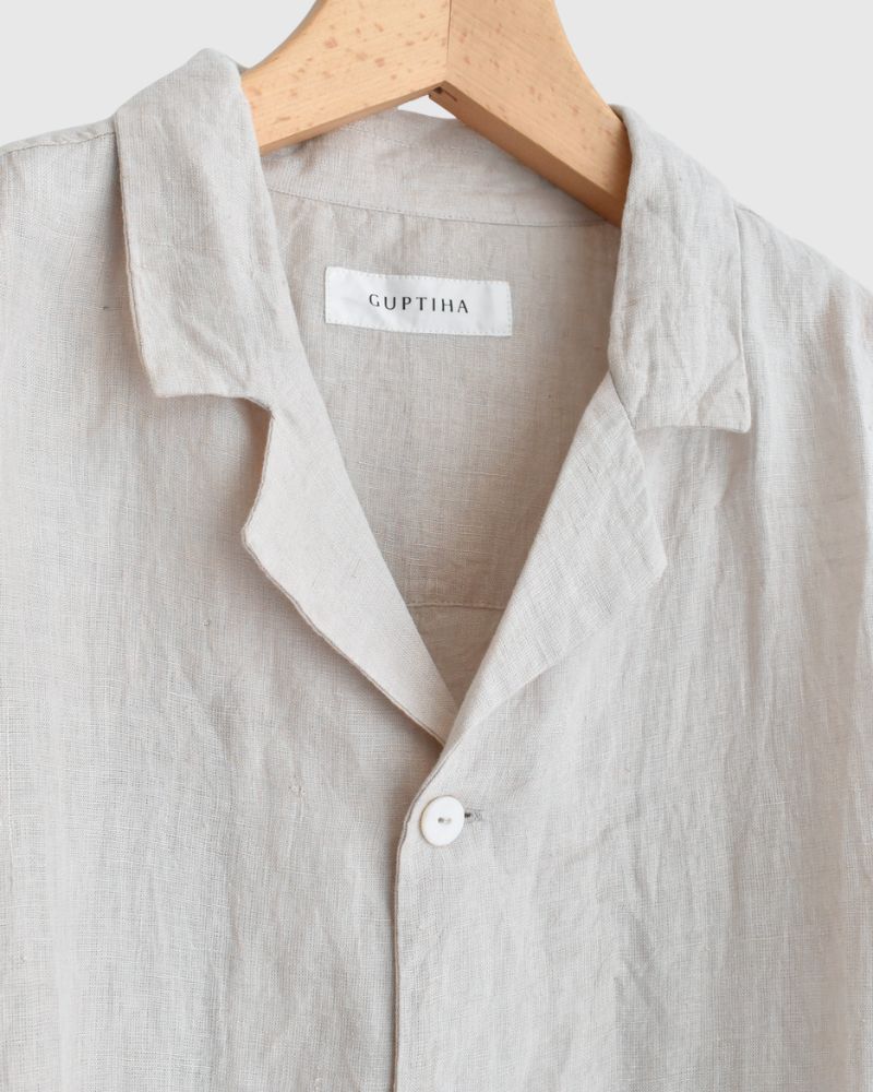 Handwoven 60x60 Linen Jacket in LightGray
