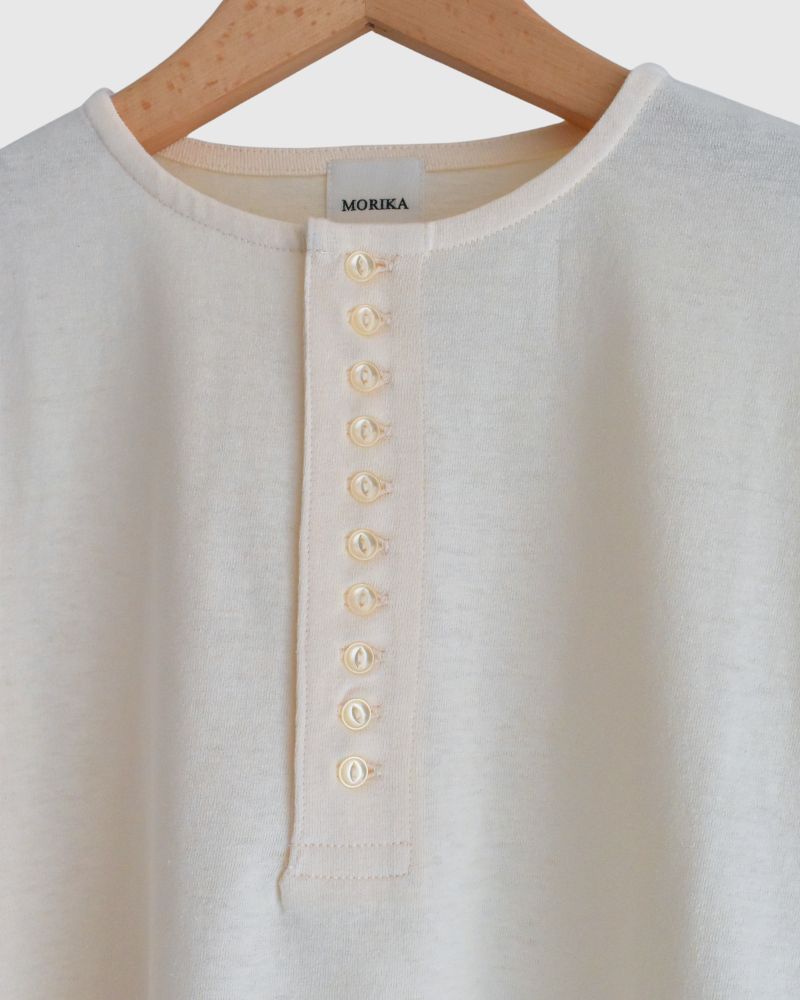 10-Button Tee in Ivory