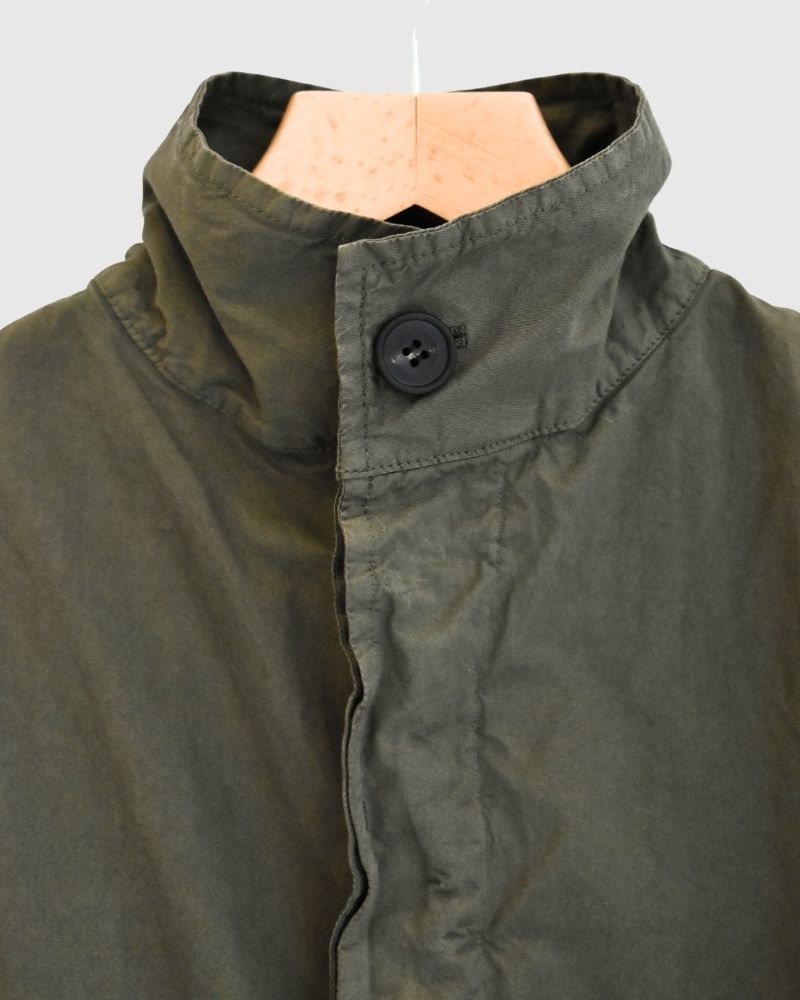 Garment Dye Short Coat in Khaki