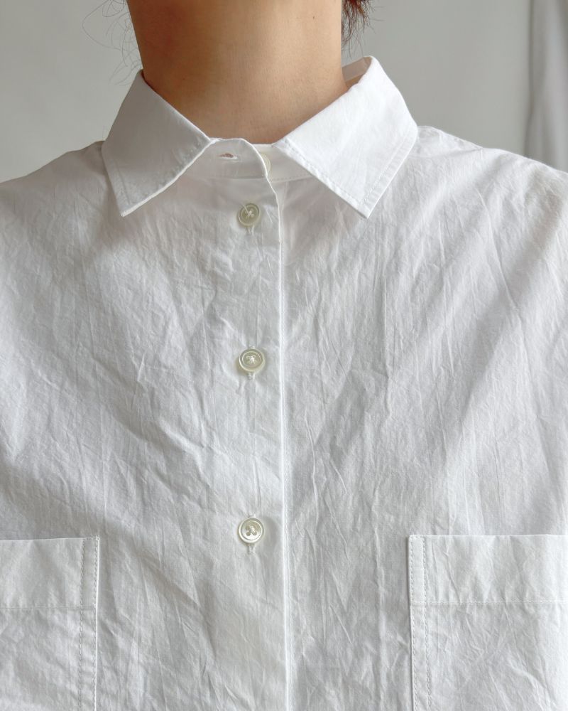 Cropped Shirt in White