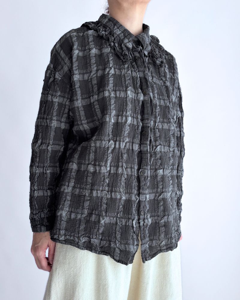 Favorite Check Blouse in GrayCheck