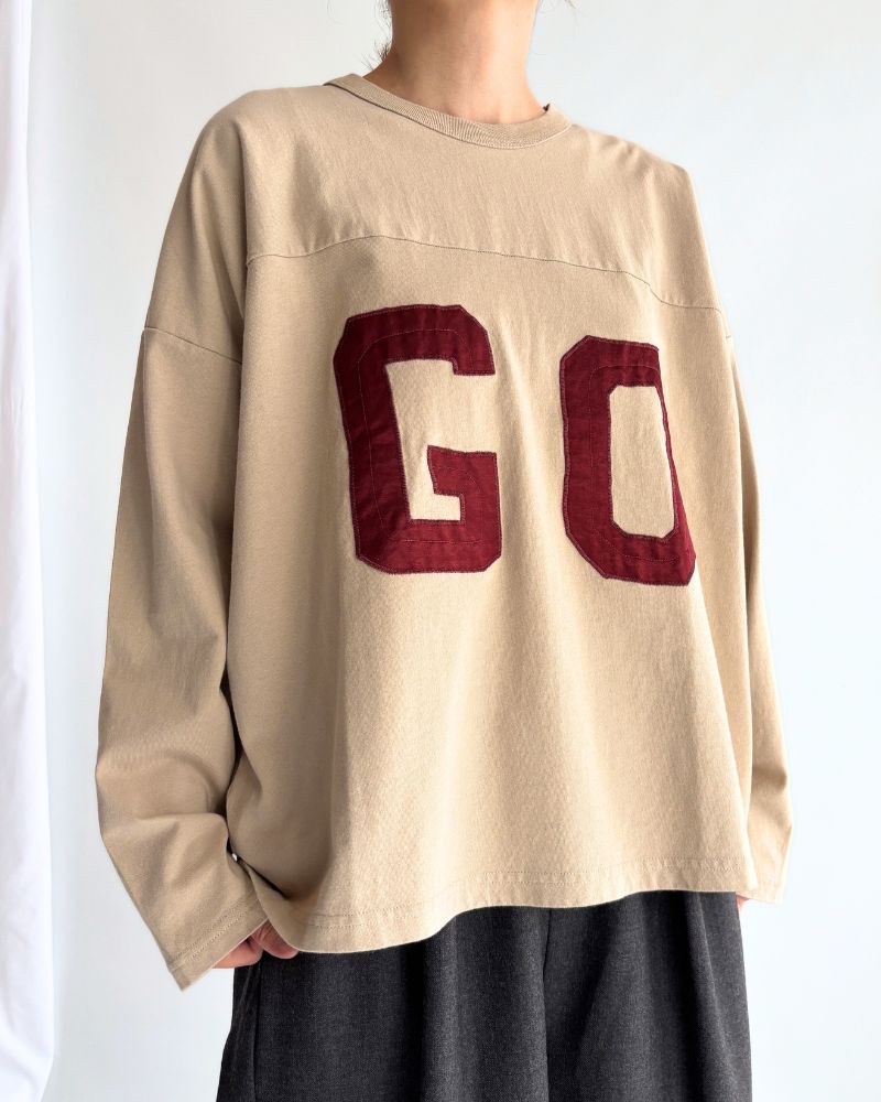 GO Football Long Sleeve T-Shirt in Gray