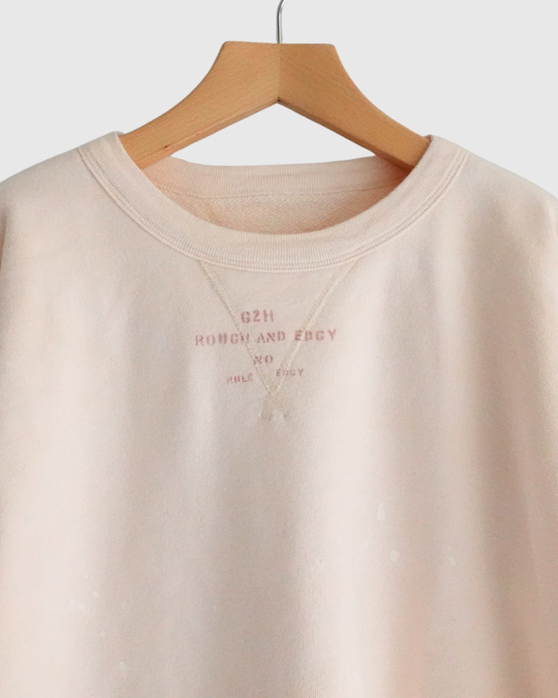 Vintage Sweat Double Gusset Pullover in White