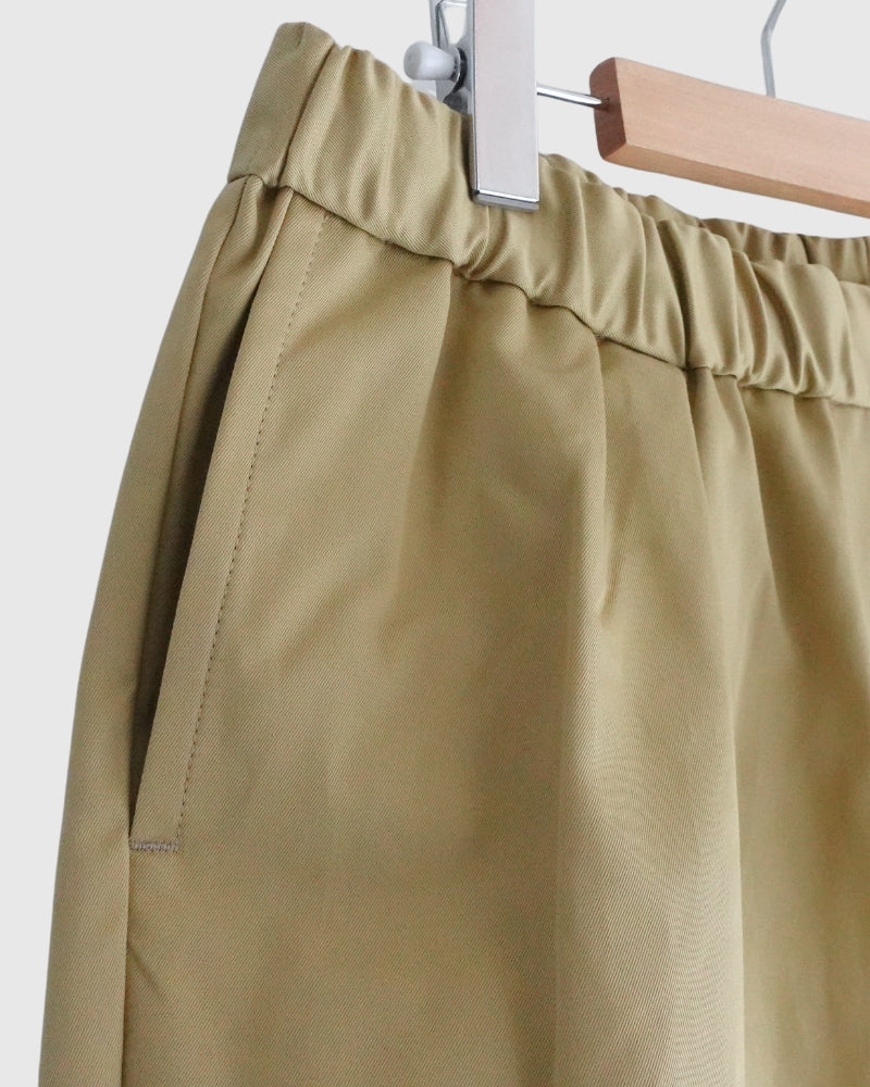 West Point 2-Tuck Tapered Easy Pants in Beige