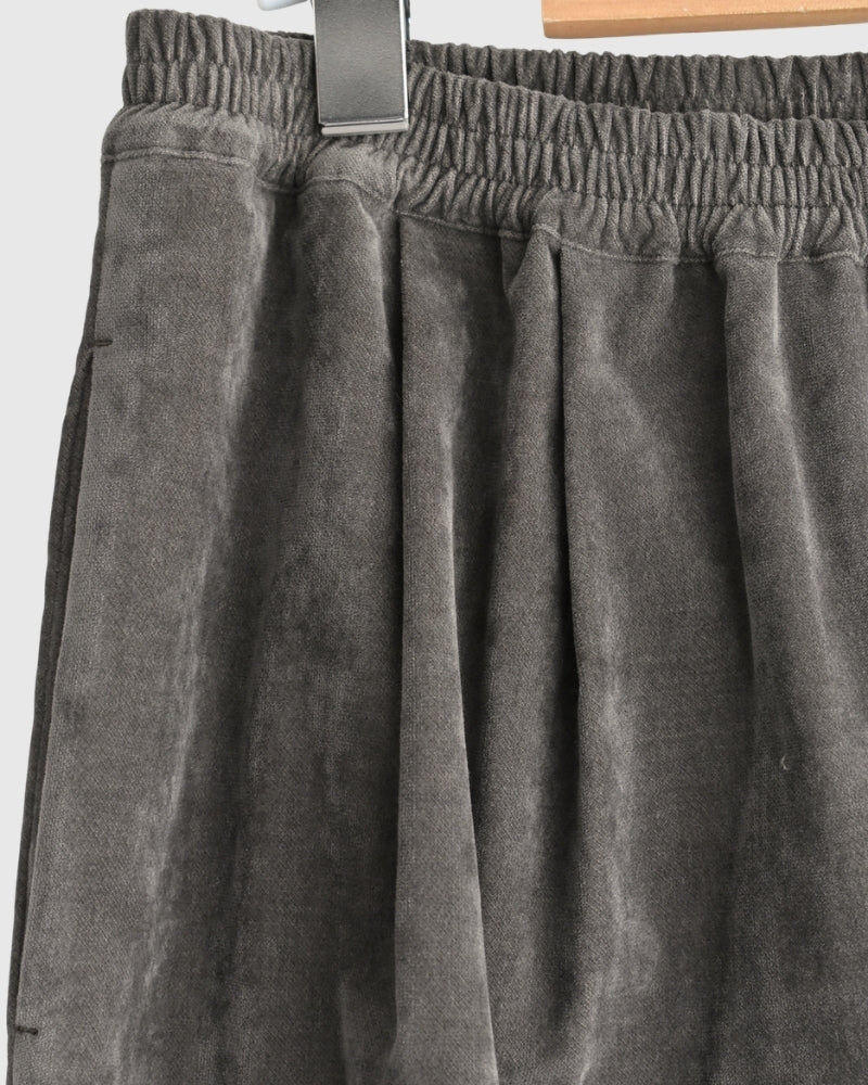 Velvet Semi Wide Easy Pants in Brown