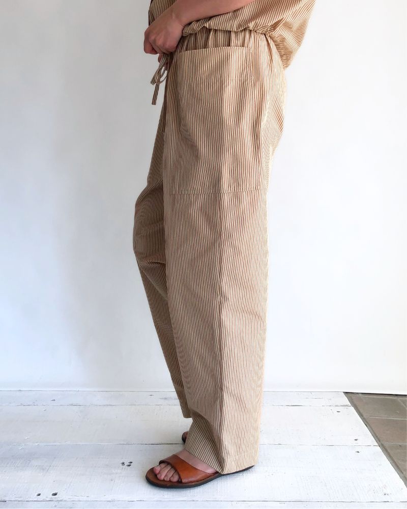 BITTERSWEET-W Easy Pants in BeigeStripe