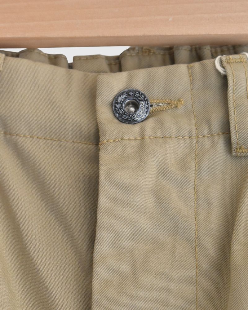 PE/C Twill Center Press Pants in Beige