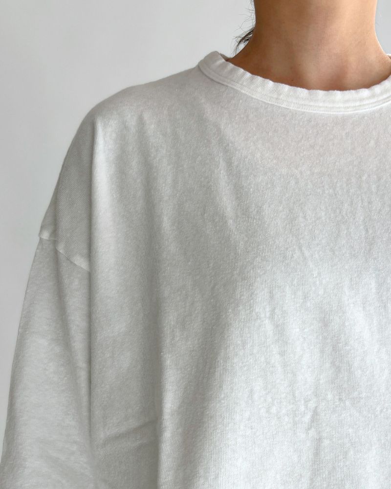 jersey pullover in White
