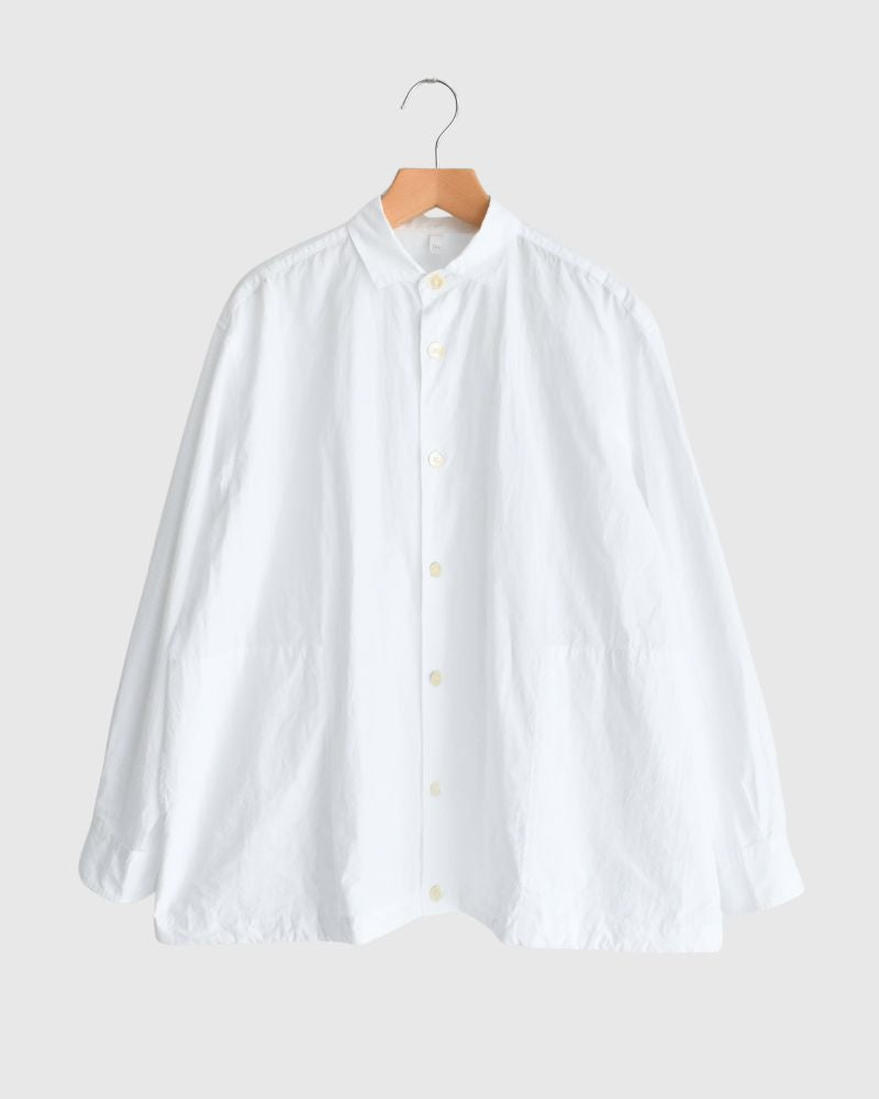 Drawstring shirt in White