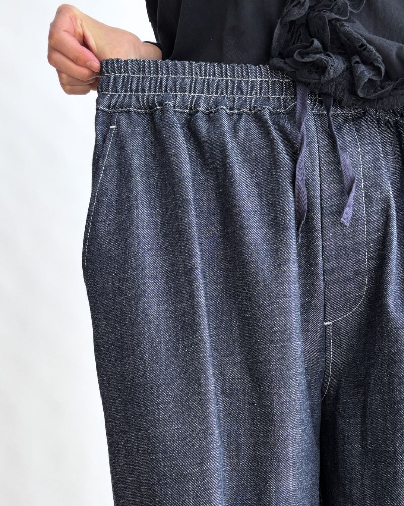 Big Pocket Wide Pants in Indigo