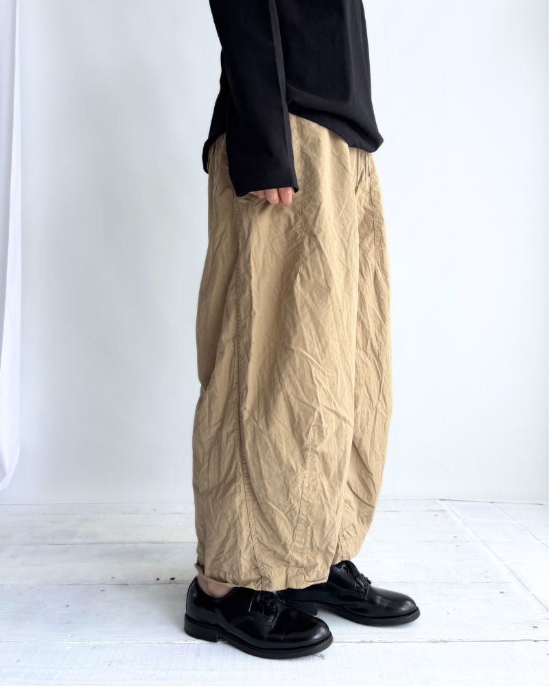 Cotton Silk Pants in Beige