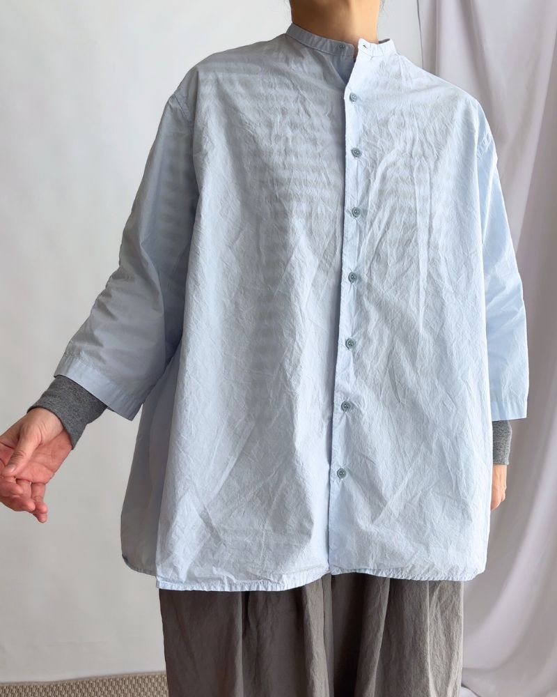 Gathered blouse in Blue