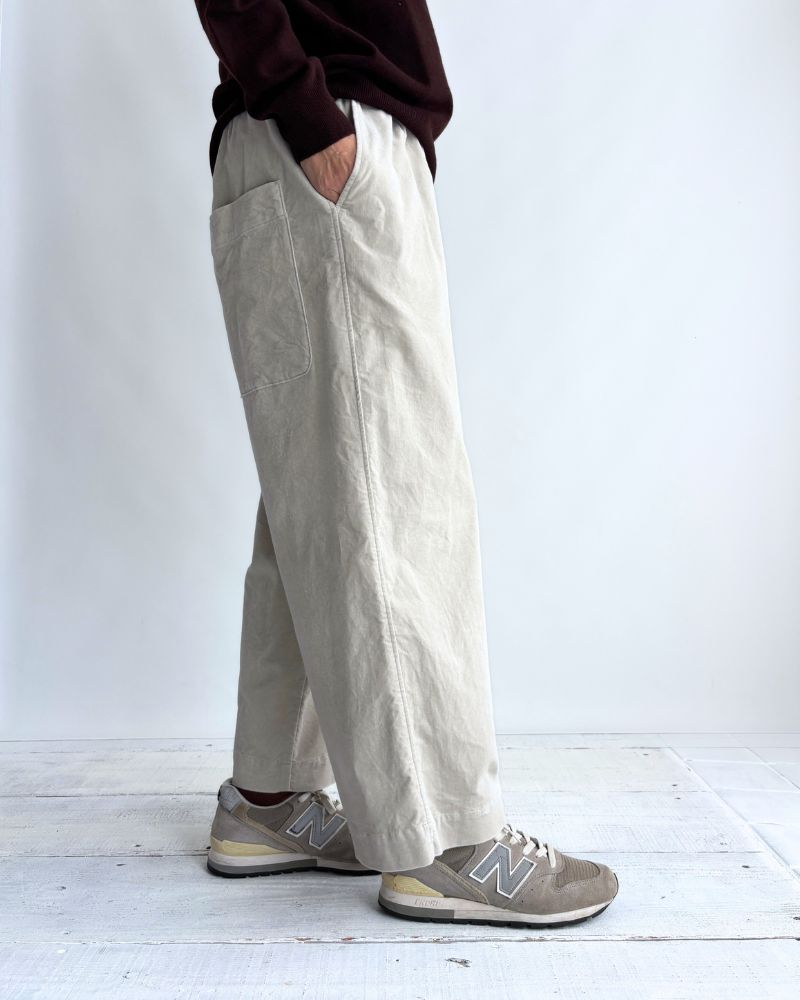 Easy Wide Pants (Velvet) in LightGray