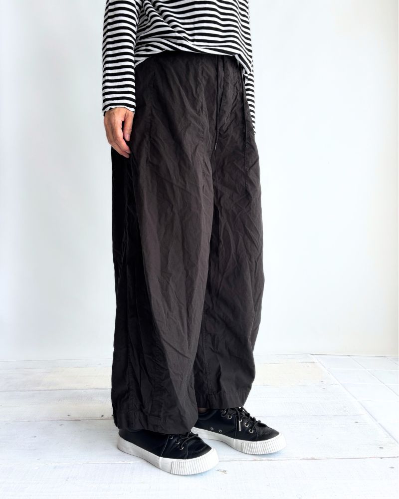Cotton Silk Pants in Black