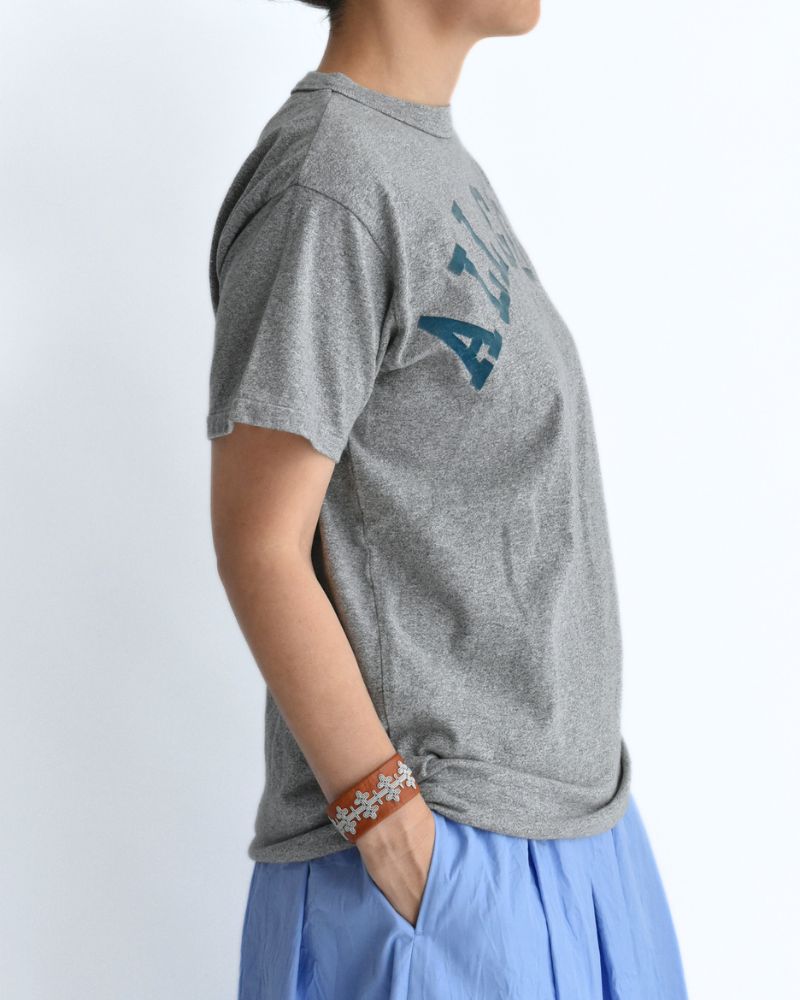 Vintage Cotton Jersey ALL GOOD T-Shirt in Gray