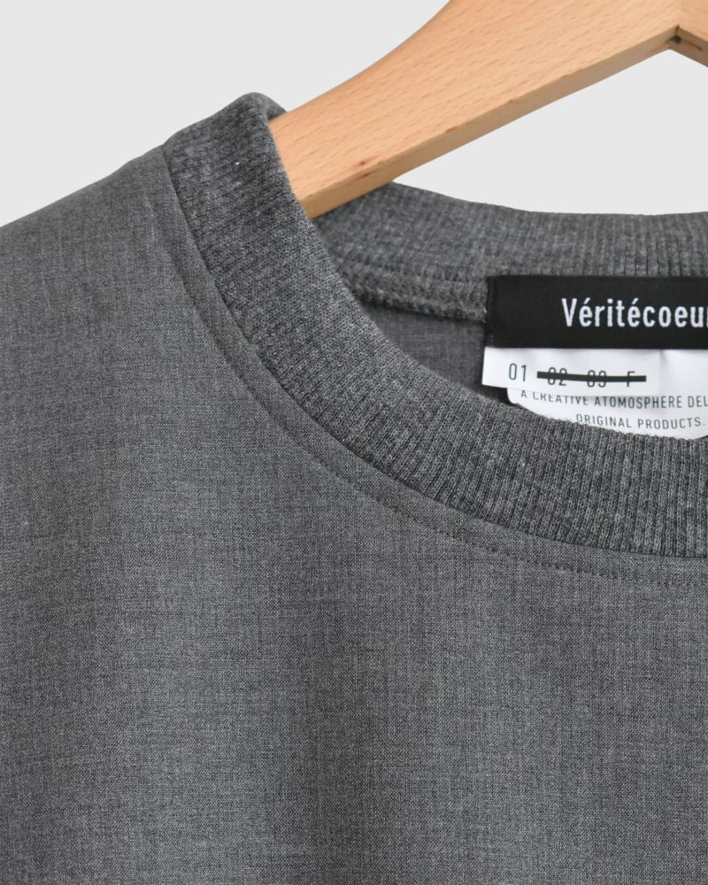 Unisex Drawstring Pullover in Gray