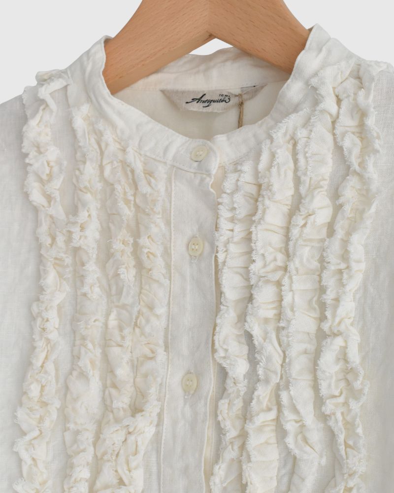 French Linen Shirt in White