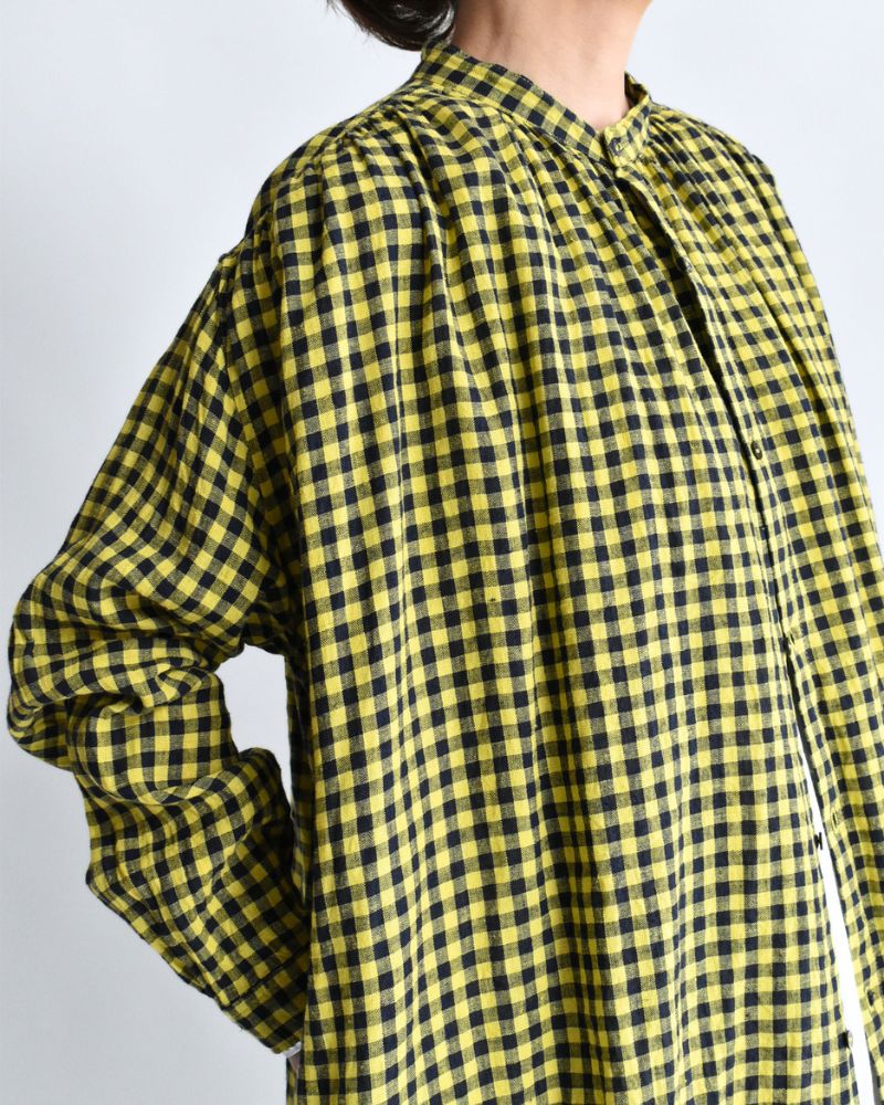 Gingham Check Dress in Yellow