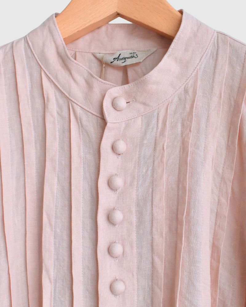 French Linen Shirt in Pink