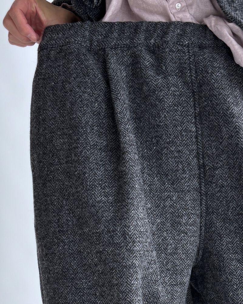 WOOL KUNG FU PANTS type II in Black