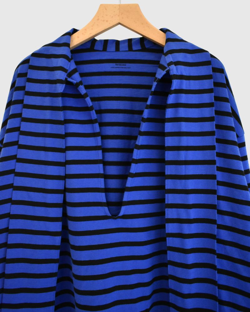 Taco Cotton Border Tie Royal in Navy/Black