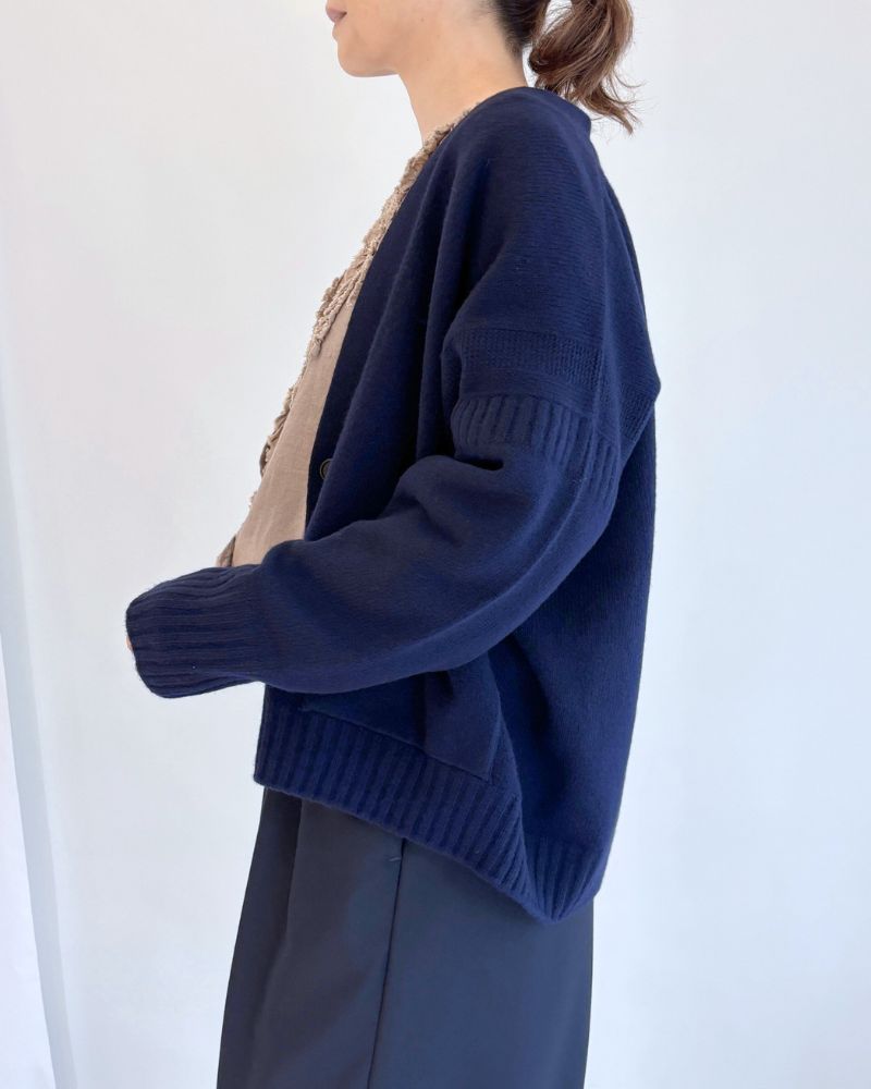 JANE V-neck Cardigan in Navy