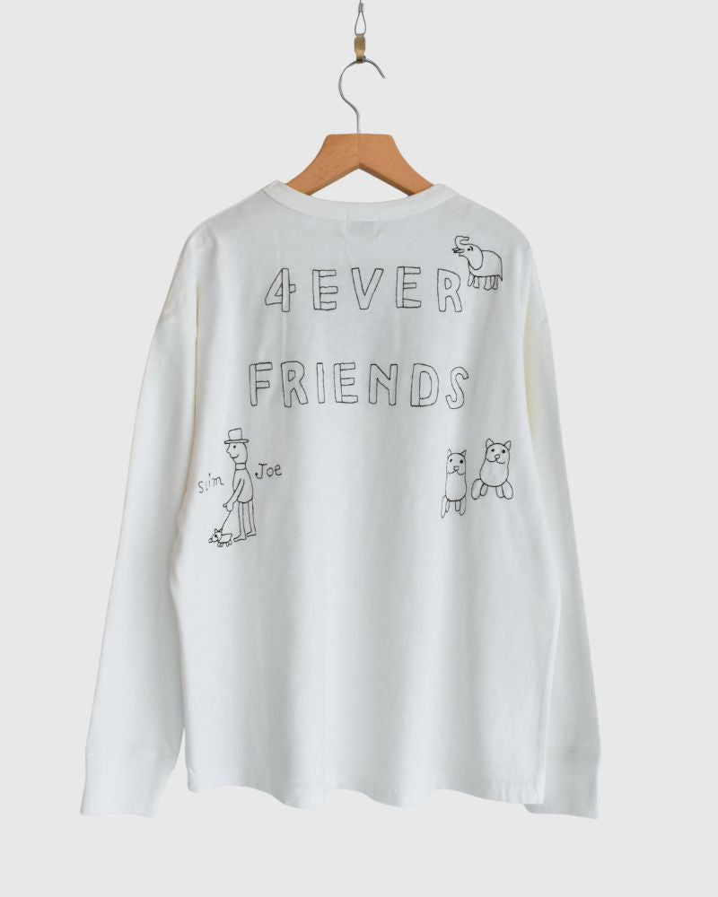 HEY Long Sleeve T-Shirt in White