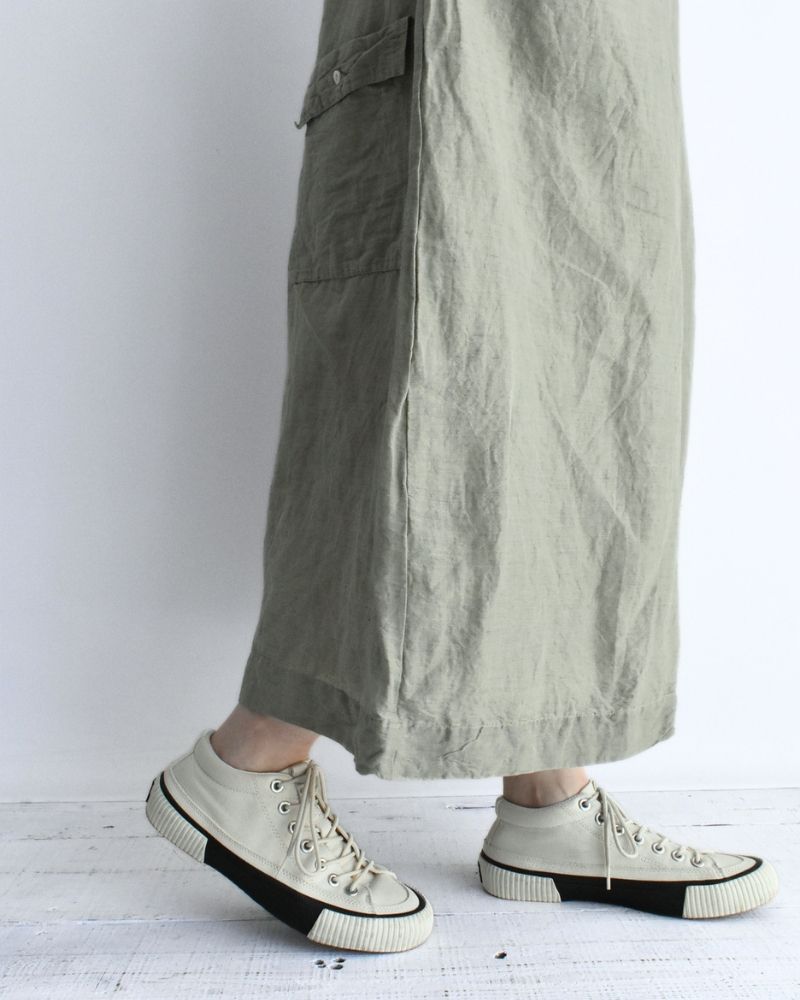 Handwoven Selvedge Cotton Linen Pants in LightKhaki