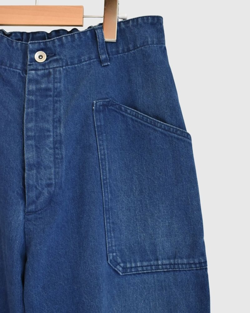 Denim Utility Pants in BlueIndigo