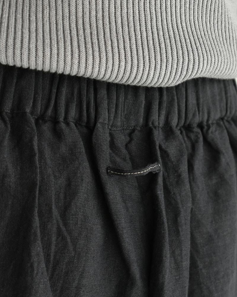 Handwoven 40 Linen Culottes in DarkNavy