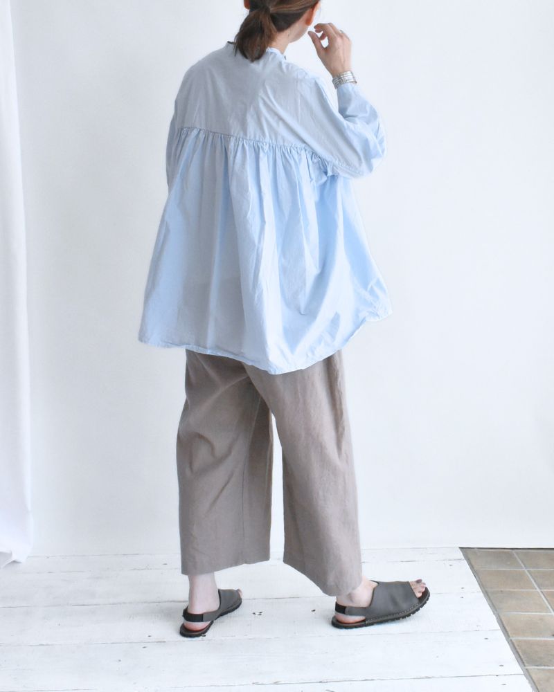 Gathered Blouse in Blue