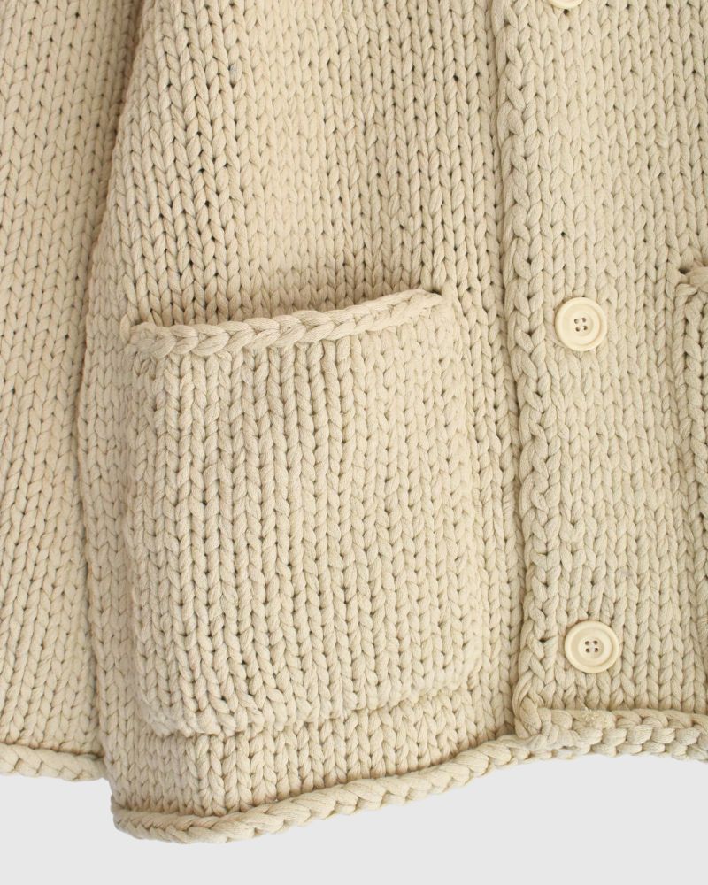 Knit jacket in Ivory