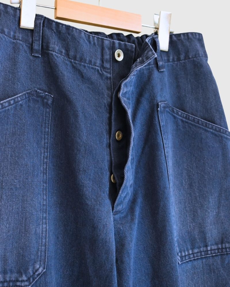 Denim Utility Pants in BlueIndigo