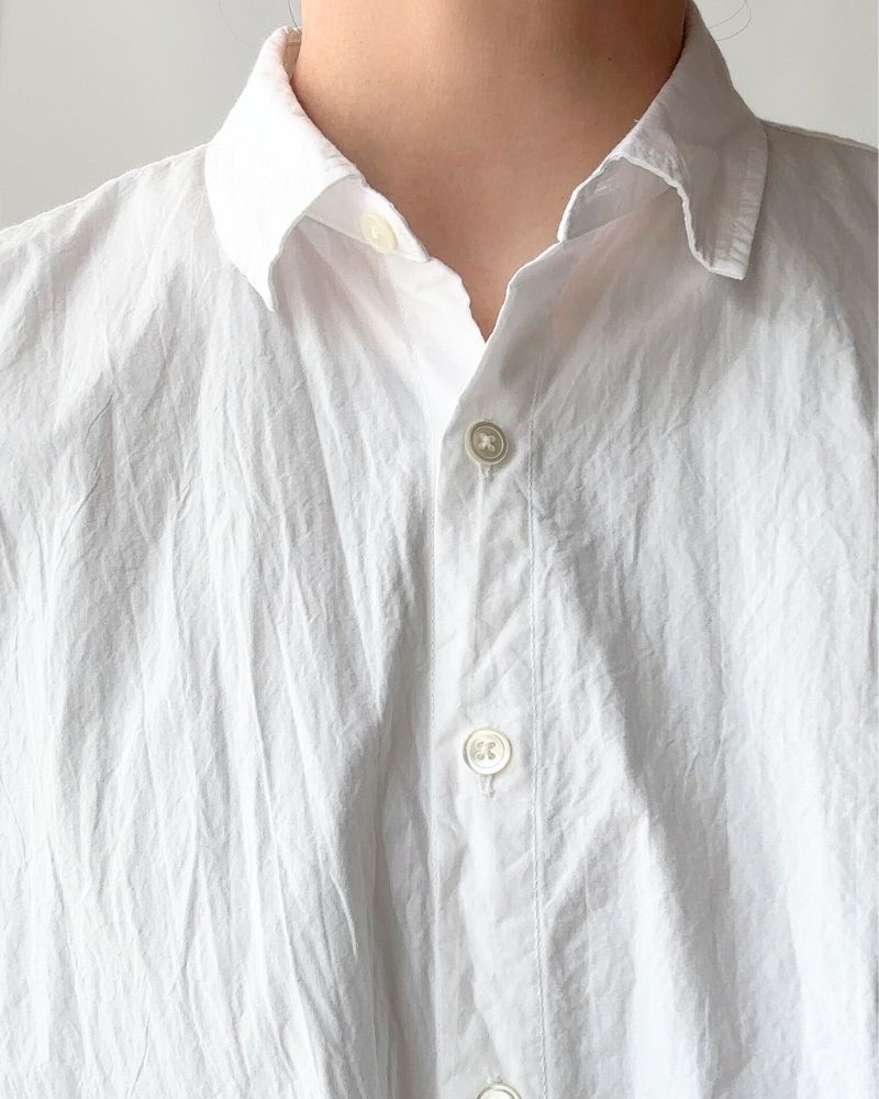 REGULAR COLLAR BIG SHIRT in White