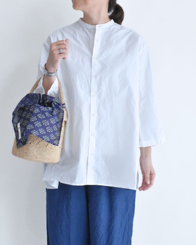 Gathered Blouse in White