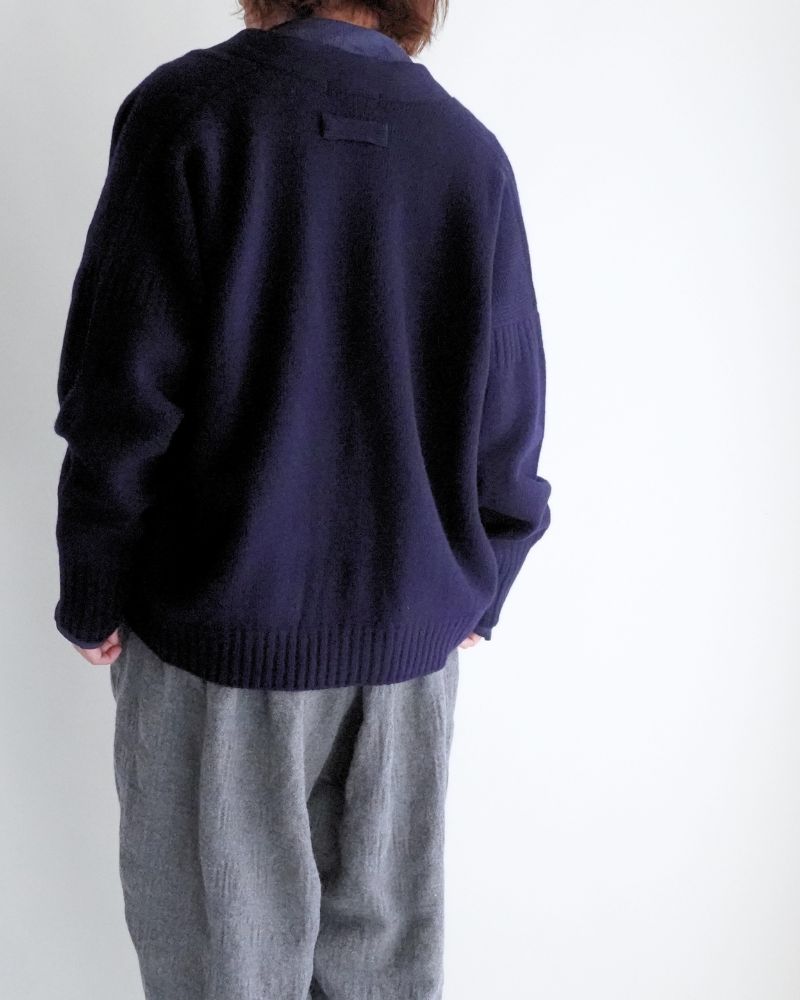 JANE V-neck Cardigan in Navy