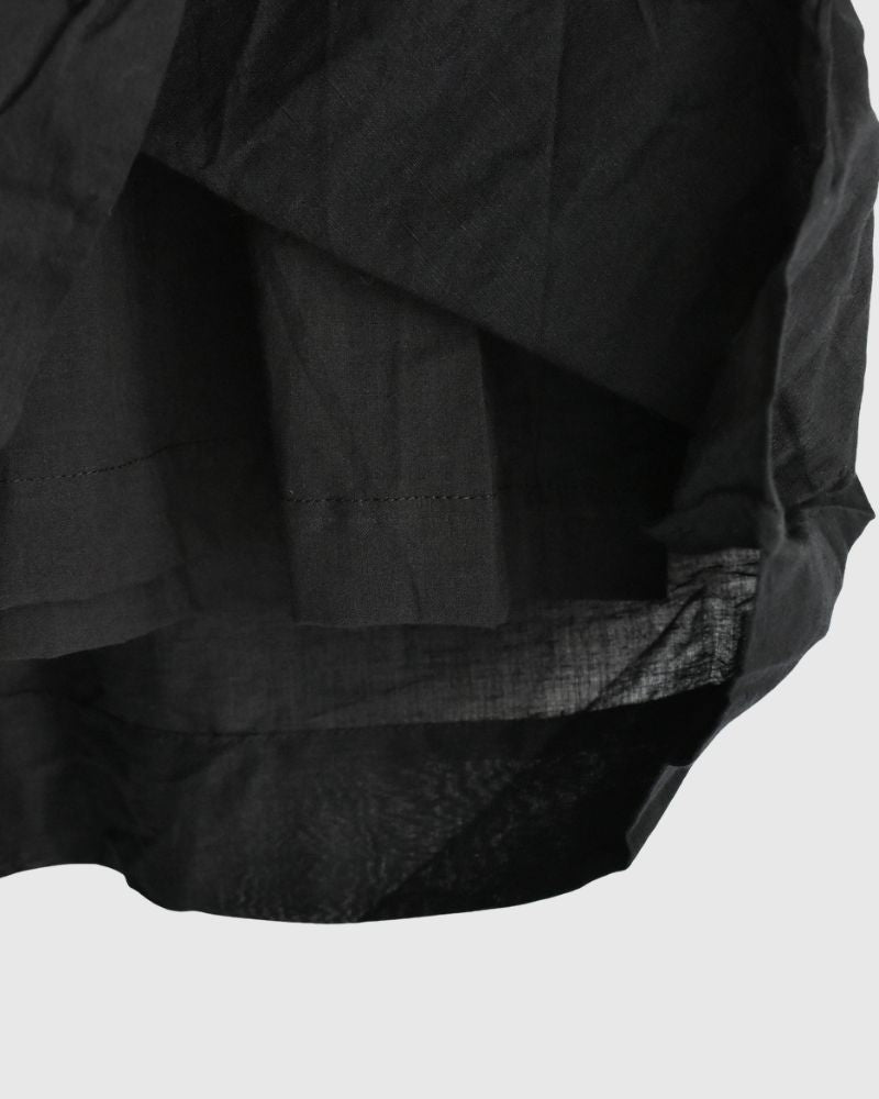 Handwoven Selvedge Cotton Linen Pants in Black