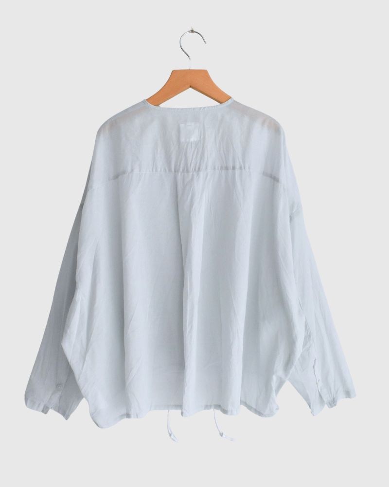 Hem Cord Adjustment Shirt in PaleBlue