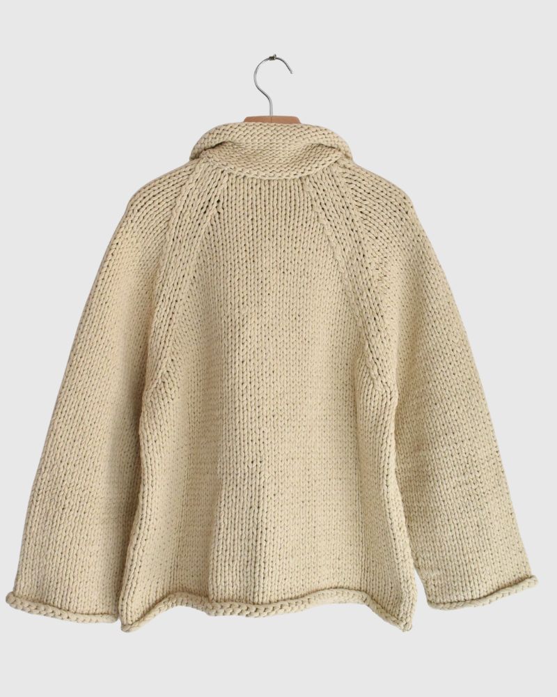 Knit jacket in Ivory