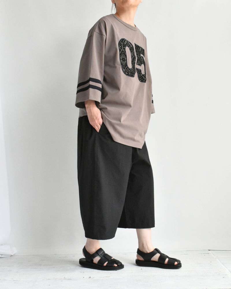 Vintage Cotton Oval Pants in Black