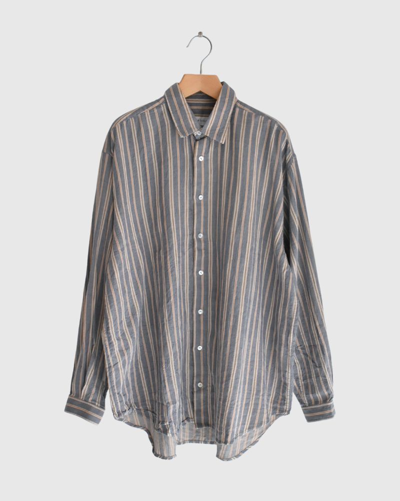 Bengal Stripe Shirt in GrayBlue