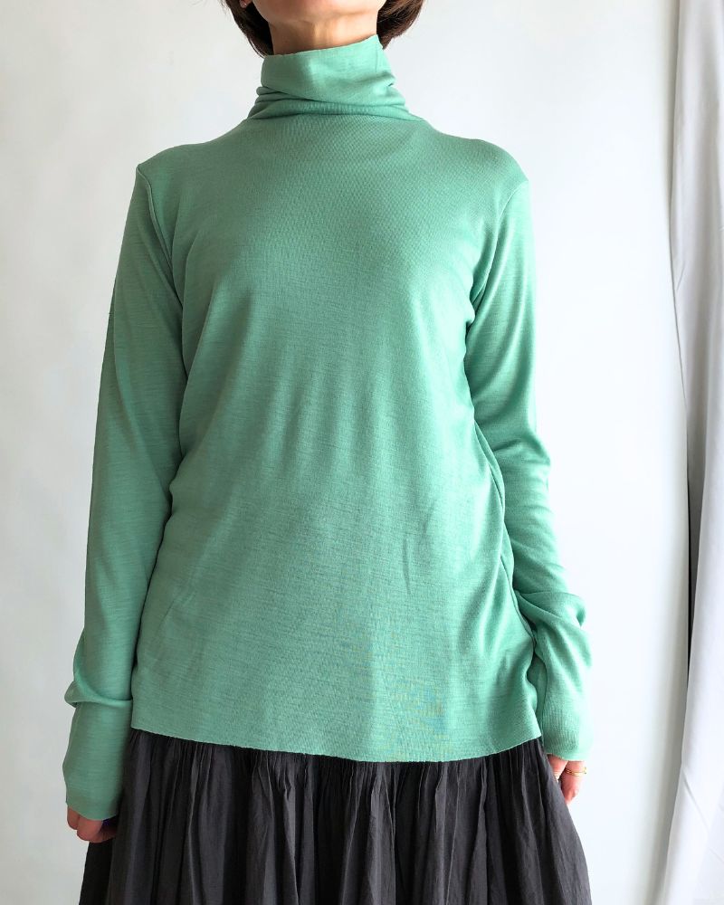 Slim fit high neck in Green