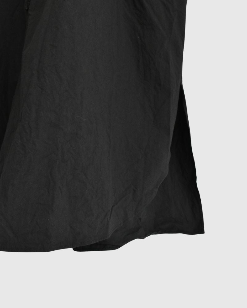 Hooded Coat Dress in Black