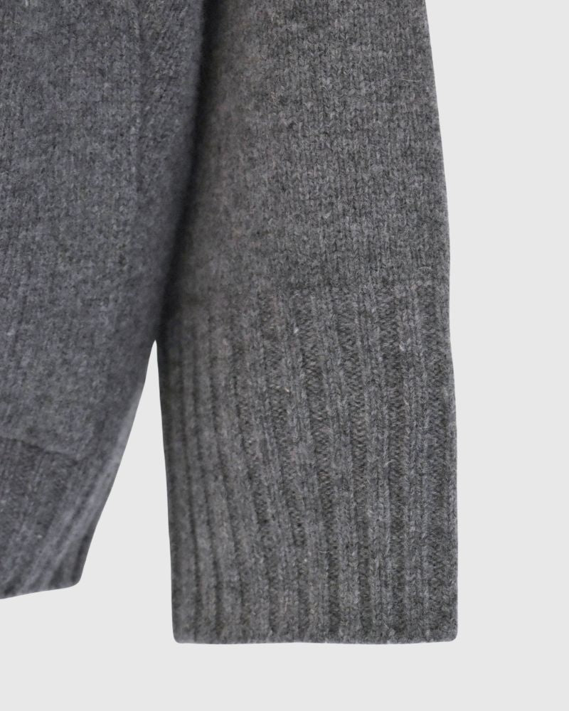 JANE V-neck Cardigan in Gray