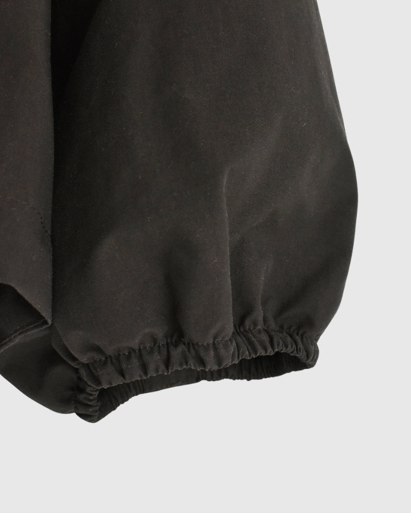 Oversized Hooded Jacket in Brown
