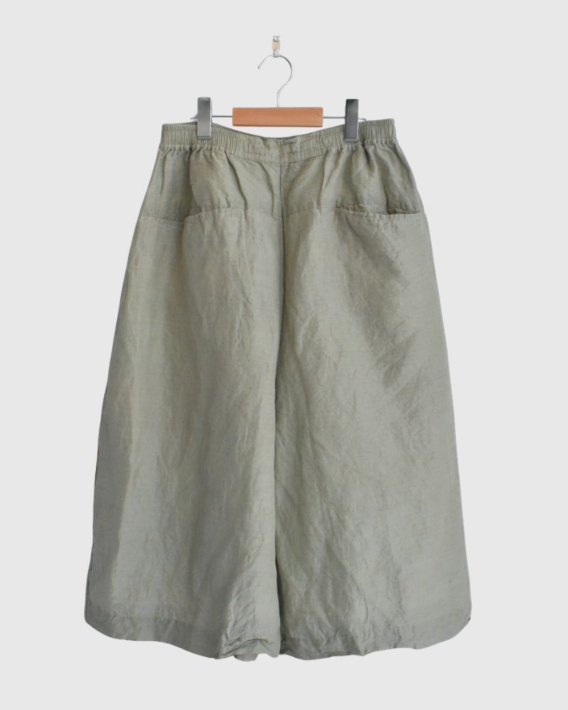 Handwoven Selvedge Cotton Linen Pants in LightKhaki