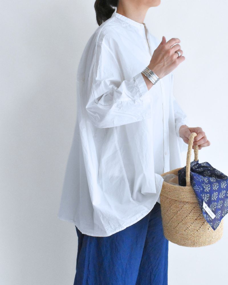 Gathered Blouse in White