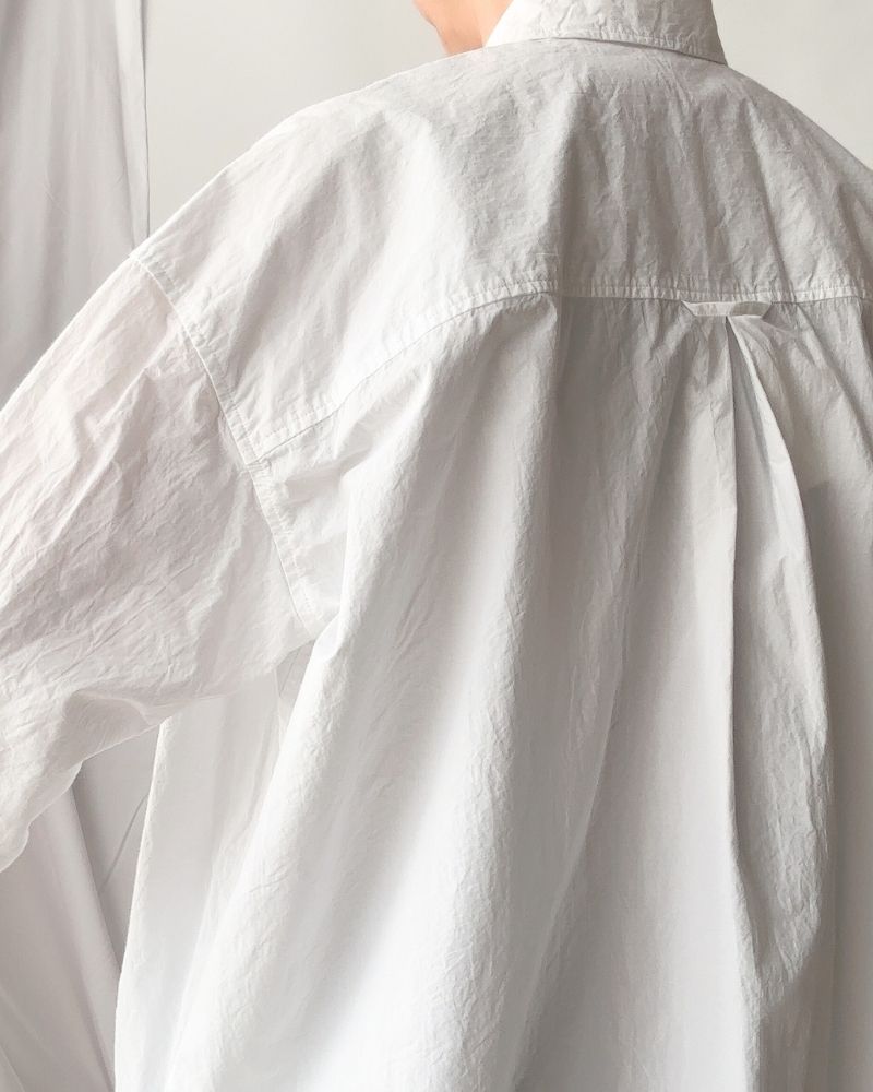 REGULAR COLLAR BIG SHIRT in White