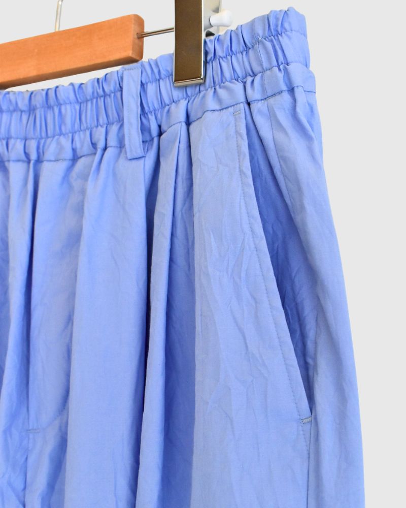 HAKU-CC Tuck Pants in Sax