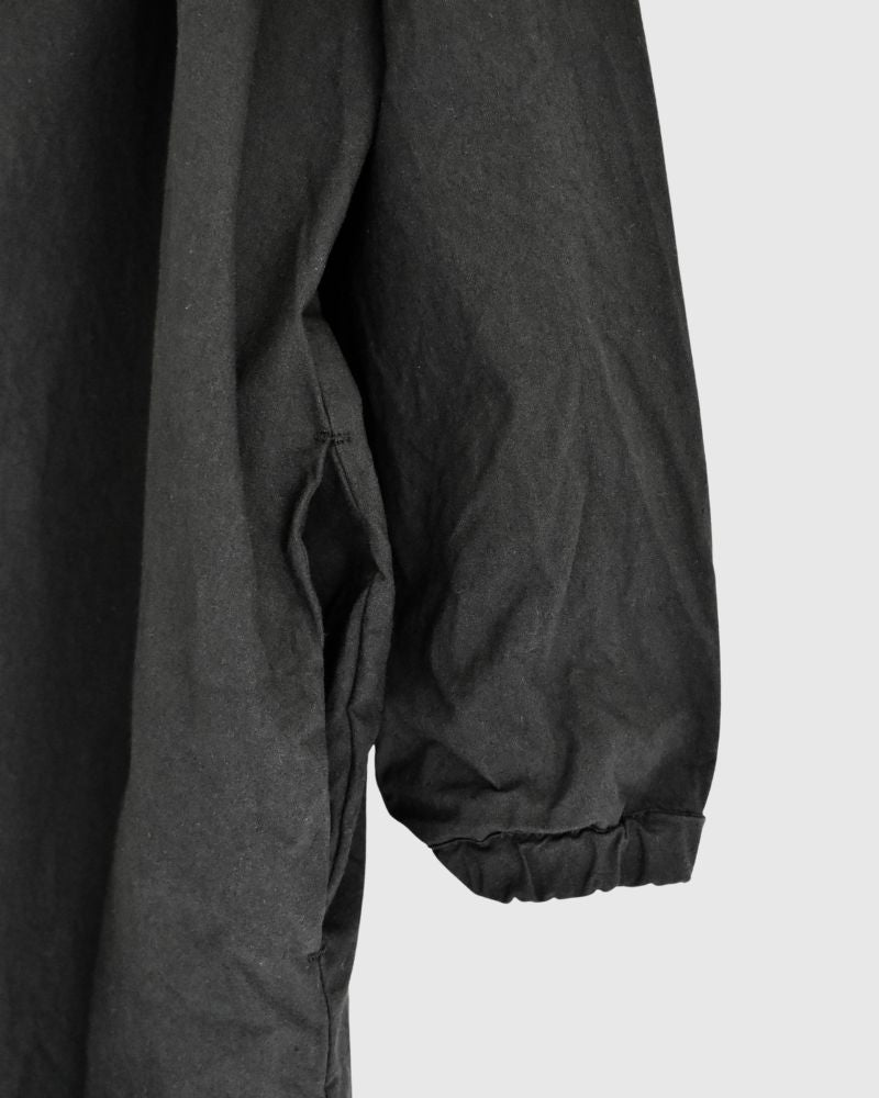 Hooded Coat Dress in Black